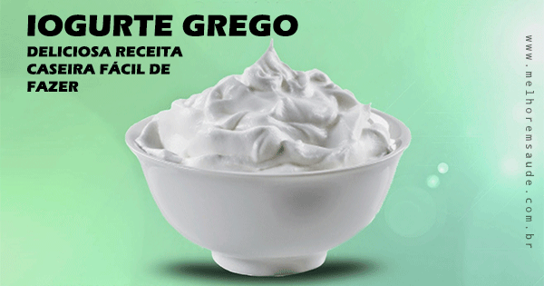 iogurte grego receita caseira